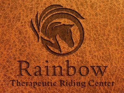 Rainbow Horse Logo - Horse Logo Design for Riding Center. Custom Horse Logos