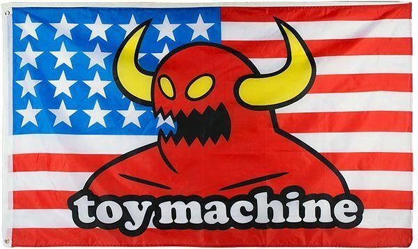 Toy Machine Logo - Toy Machine American Monster Flag 36X60 < Skately Board Shop