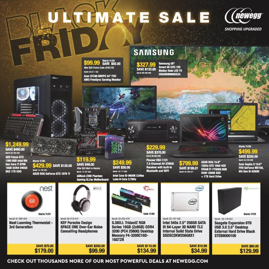 Newegg TV Logo - Newegg Black Friday Ad for 2019