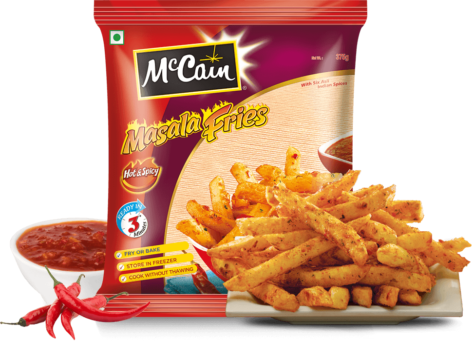 Frying Food Stor Logo - McCain India