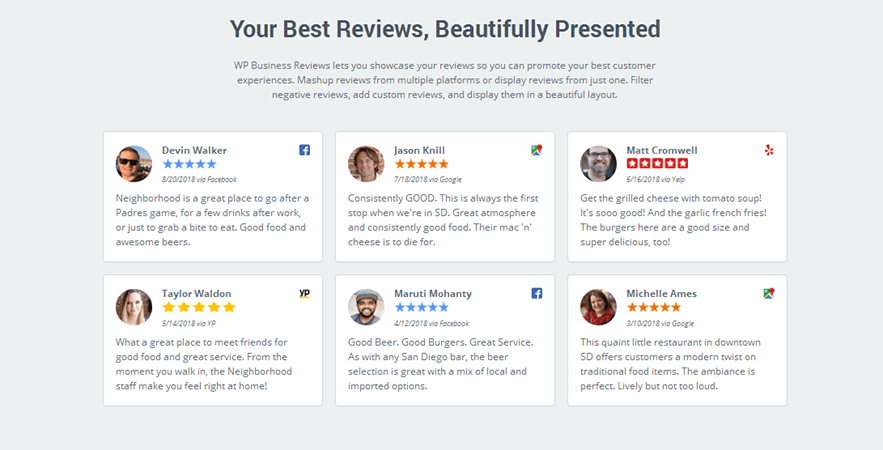 Facebook Business Review Logo - The Best Premium WordPress Plugins to Display Your Business Reviews ...
