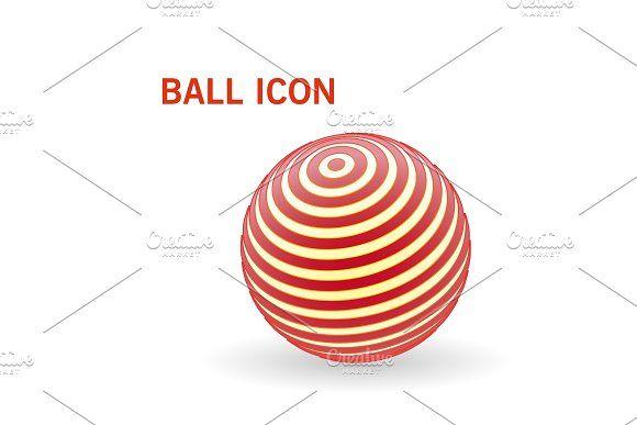 Striped Sphere Logo - Striped ball logo ~ Graphic Objects ~ Creative Market