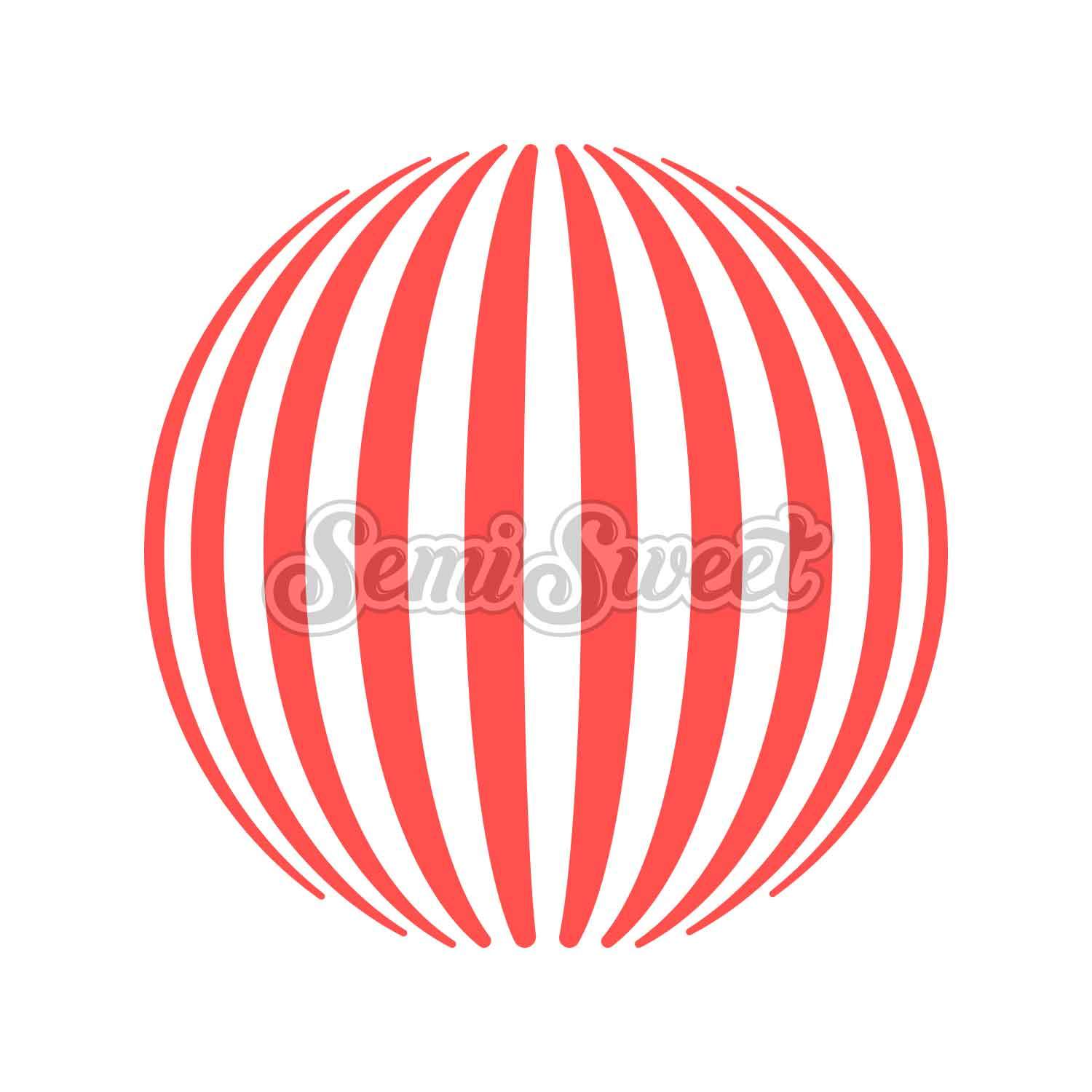 Striped Sphere Logo - Striped Sphere Stencil – Semi Sweet Designs