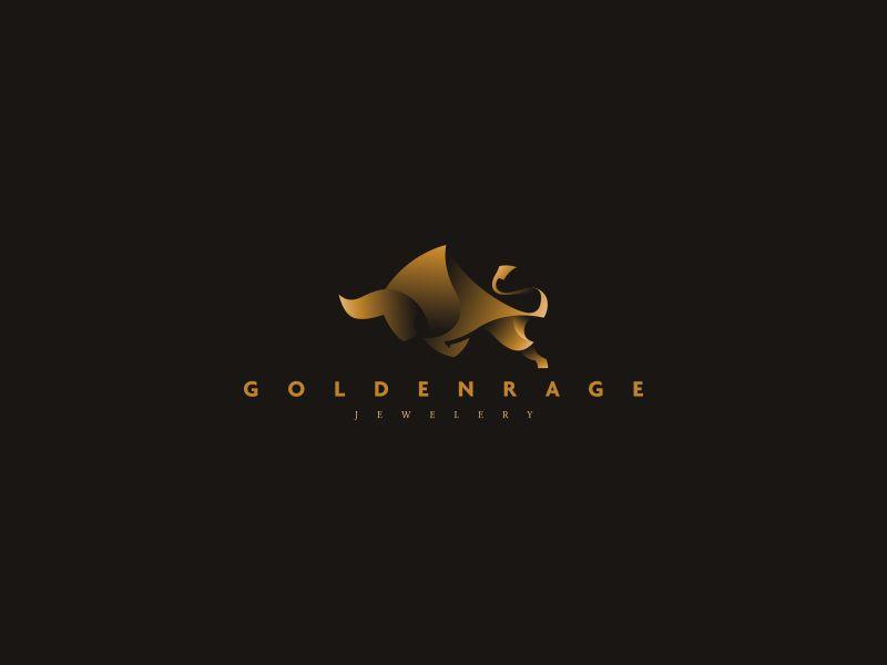 Rage Logo - Golden Rage Bull Logo by Cajvanean Alexandru on Dribbble