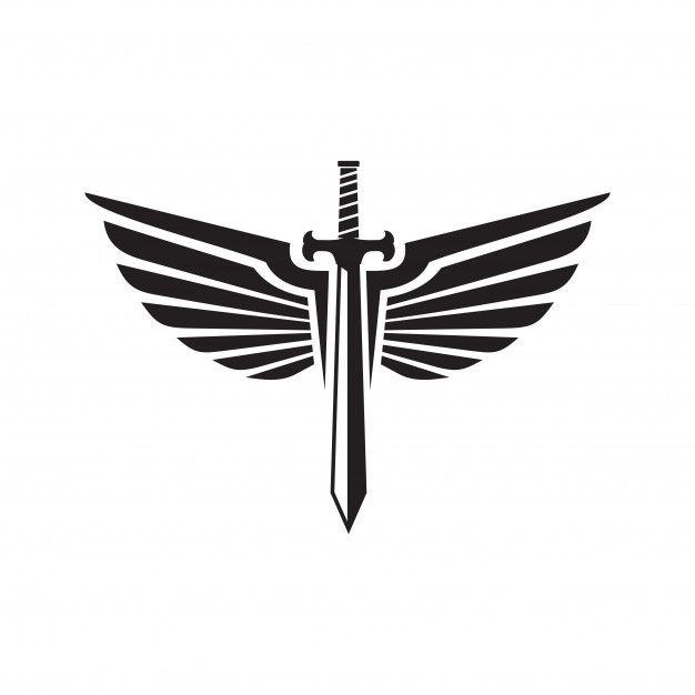 Sword Logo - Sword and swing logo Vector | Premium Download