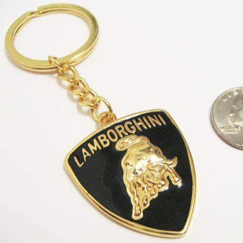 Gold Bull Logo - Lamborghini Bull Logo Gold-tone Three-dimensional Keychain | WantItAll