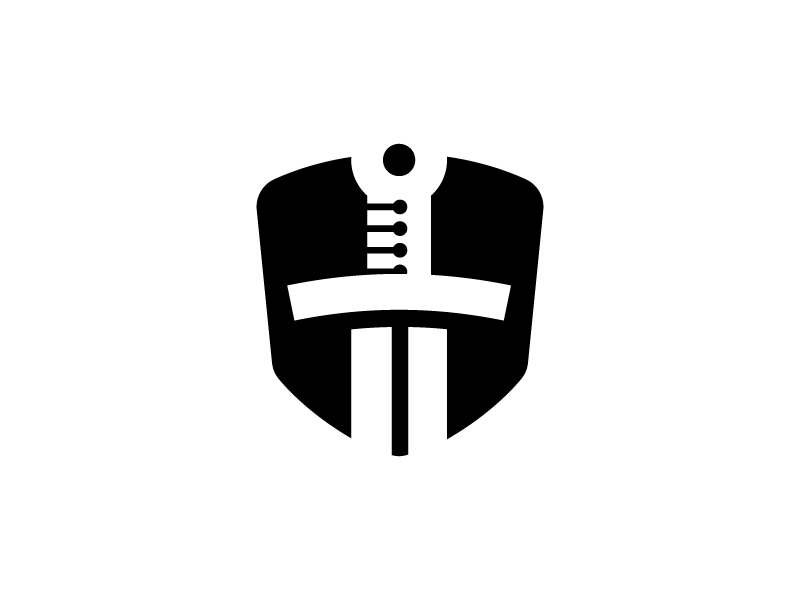 Sword Logo - Sword and Shield- 1 Hour Logos Logos Challenge Day 12