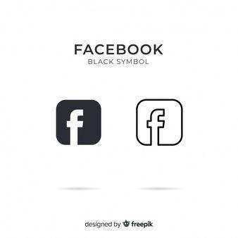 Black Facebook Logo - Facebook logo with rounded corners Icon