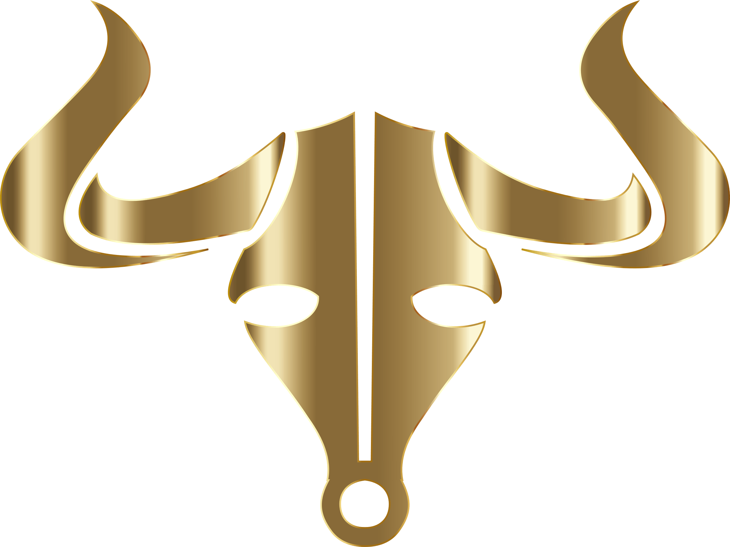 Gold Bull Logo - Clipart - Gold Bull Icon No Background