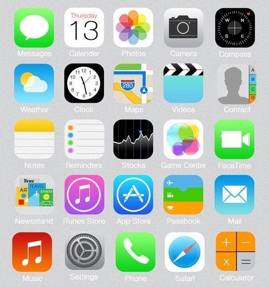 Popular iPhone App Logo - iOS 8 iPhone App Icon Printable. vale Halloween. App