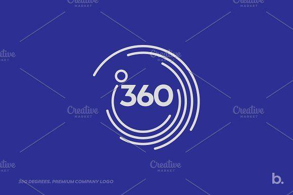 Four Blue Circle Company Logo - Degrees Circle Company Logo Logo Templates Creative Market
