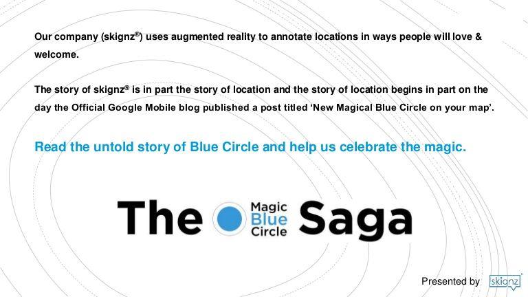 Four Blue Circle Company Logo - skignz presents the Magic Blue Circle saga