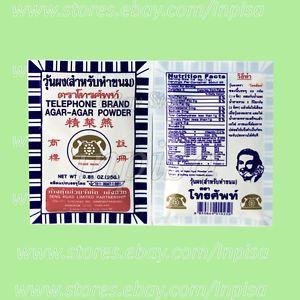 Telephone Brand Green Logo - AGAR-AGAR POWDER 24 Bags x 25G TELEPHONE BRAND VEGAN DESSERT, JELLY ...