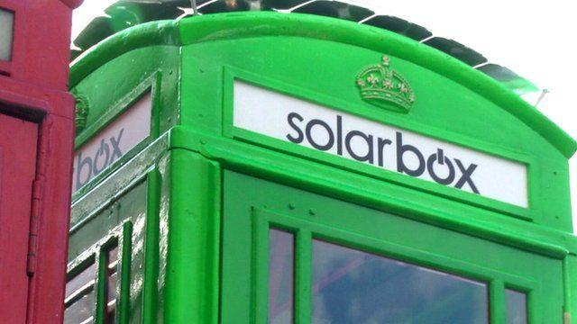 Telephone Brand Green Logo - Phone boxes turn green to charge mobiles - BBC News