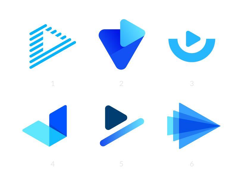Videos App Logo - Logo concepts for video marketing app by Vadim Carazan. Dribbble