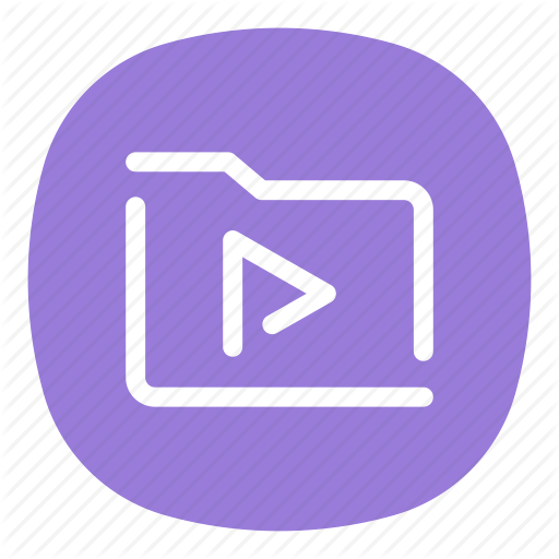 Videos App Logo - App, galaxy, library, mobile, my videos, open line, video icon