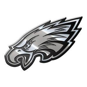 Eagle Car Logo - Philadelphia Eagles Premium Solid Metal Chrome Auto Emblem Team Logo