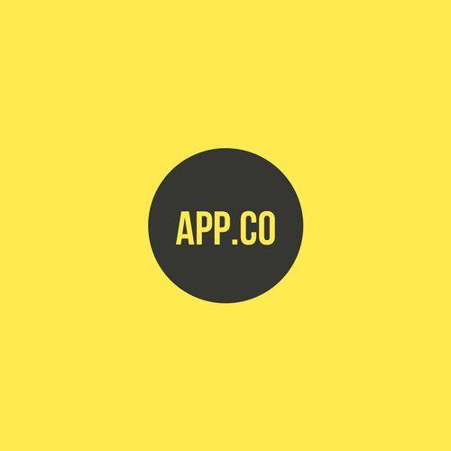Black Yellow Brand Logo - Yellow and Black Circle App.Co Computer Logo - Templates by Canva
