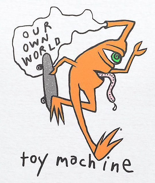 Toy Machine Logo - Toy Machine Our World White T-Shirt | Zumiez