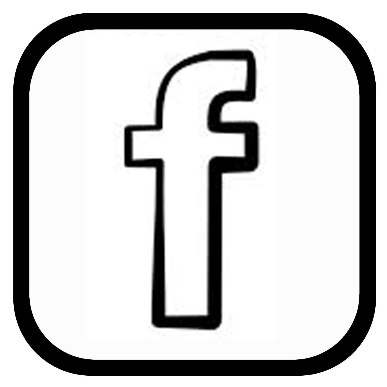 Black Facebook Logo - Facebook Icon White Image Icon Black and White