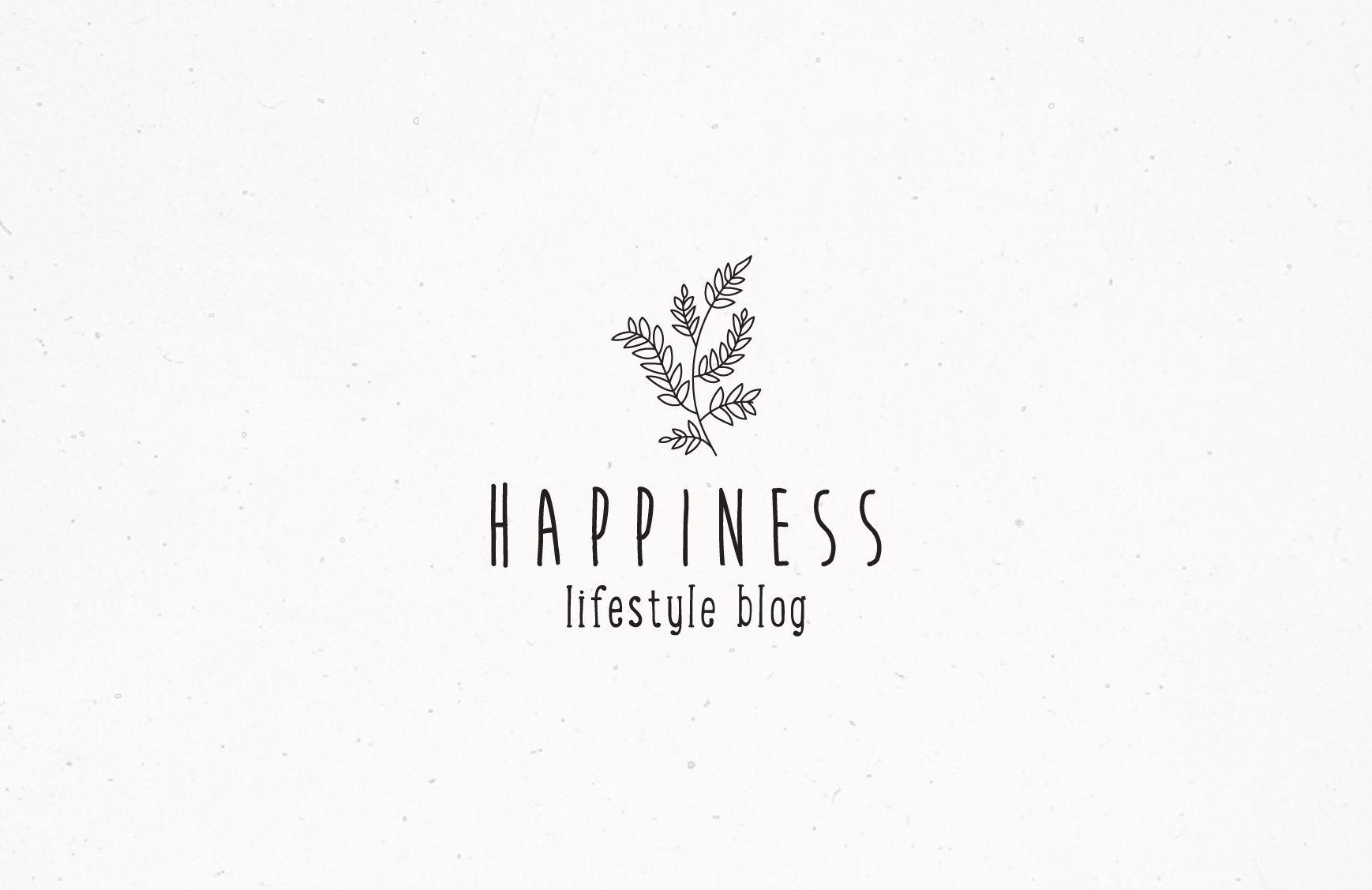 Happiness Logo - Pre made logo design for small business owners