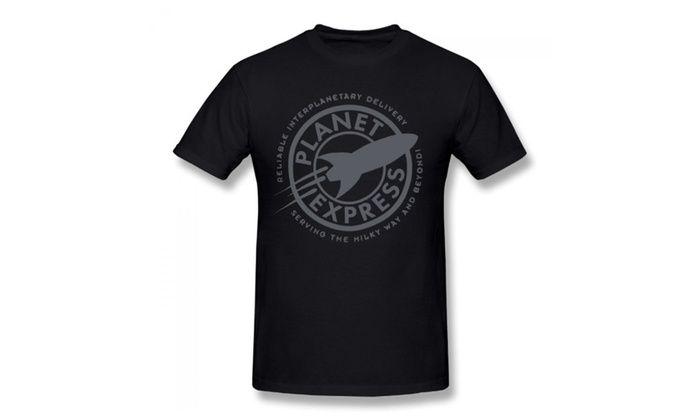 Express Clothing Logo - Planet Express Logo Black T Shirt For Men