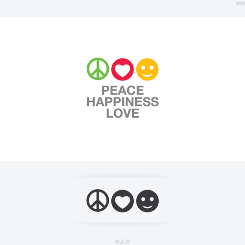 Happiness Logo - Logo for Peace Happiness Love. Logo design contest