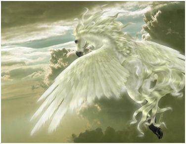 Flyong White Horse Logo - How Gabriel brought me to New Jerusalem on a Flying White Horse