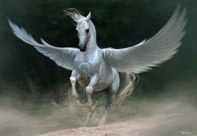Flyong White Horse Logo - Flying White Horse witnessed in West Virginia | Freak Lore