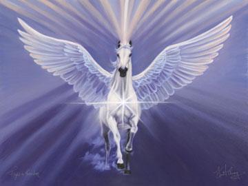 Flyong White Horse Logo - Living Joyfully: Follow your White Horse