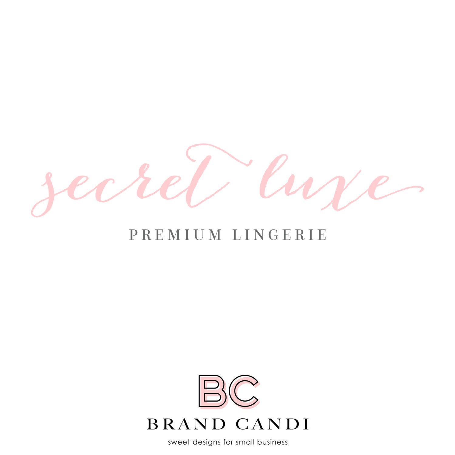 Candel Logo - Premade Logo Design - Product Logo - Calligraphy Logo - Feminine Logo -  Boutique Logo - Pretty Logo - Candle Logo - Script Logo - Elegant
