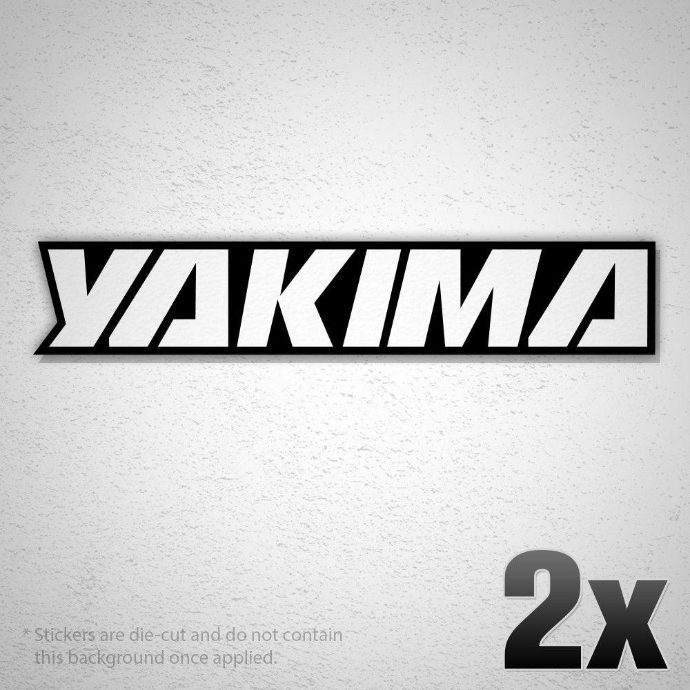 Yakima Logo - 2x YAKIMA Logo Sticker Vinyl Decal Roof Rack Load Bar Bike Carrier ...
