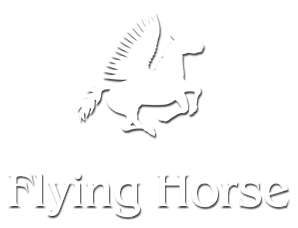 Flyong White Horse Logo - Flying horse Logos
