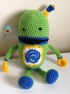Little Green Robot Logo - Ravelry: Little Green Robot pattern by Love To Be In Stitches