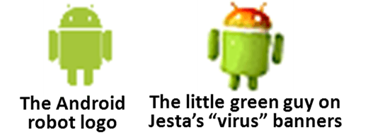Little Green Robot Logo - Surely you Jesta: Jamster jammed for mobile cramming. Federal Trade
