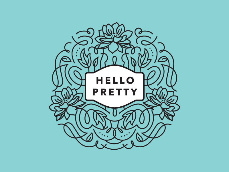 Pretty Logo - Hello Pretty Logo Mockup