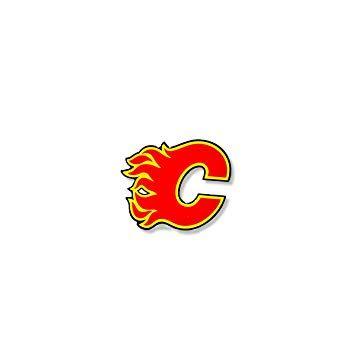Calgary Flames Logo - NHL Calgary Flames Logo Pin, Pins - Amazon Canada