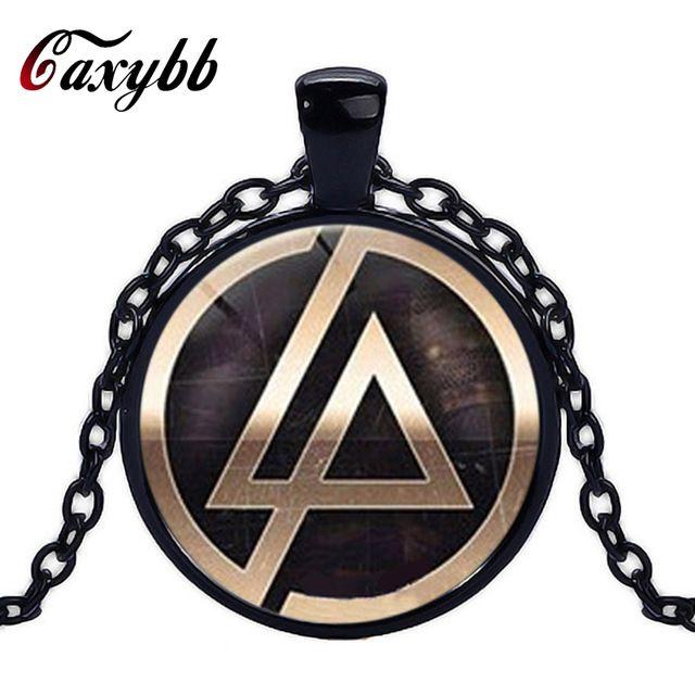 New Linkin Park Logo - New Linkin Park logo Crystal Pendant Necklace glass dome necklace ...