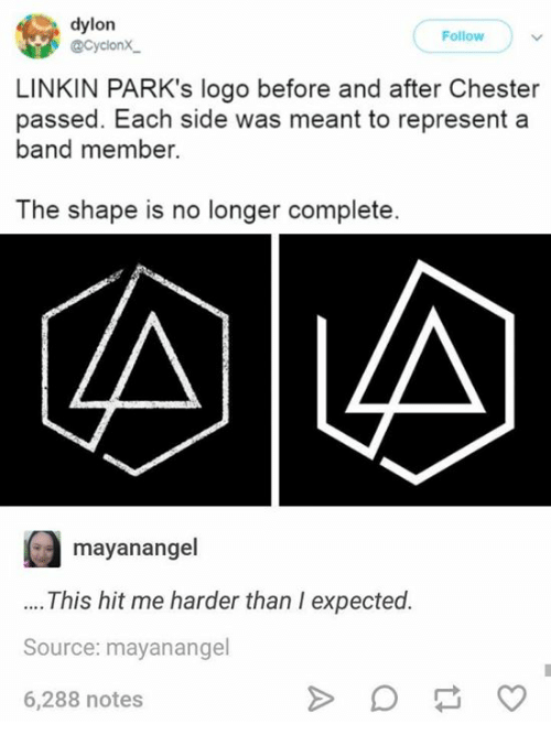 New Linkin Park Logo - Dylon Follow LINKIN PARK's Logo Before and After Chester Passed Each