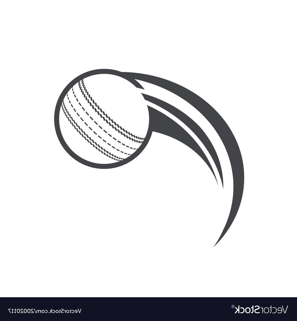 Cricket Ball Logo - Best HD Swoosh Cricket Ball Logo Icon Vector Drawing