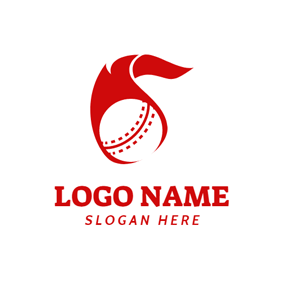 Cricket Ball Logo - Free Cricket Logo Designs | DesignEvo Logo Maker