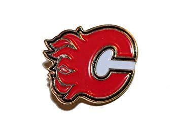 Calgary Flames Logo - Calgary Flames NHL Hockey Logo Lapel Pin Badge ... 3 X 2.5 Cm ...