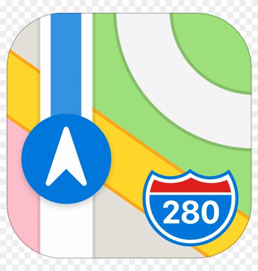 Apple Maps Logo - Ios Maps Icon Ios 11 Transparent PNG Clipart Image