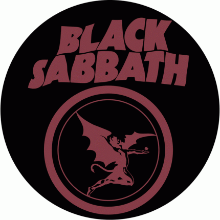 Black Sabbath Logo - Black Sabbath - Logo Button | Bands | Buttons | Doomrock