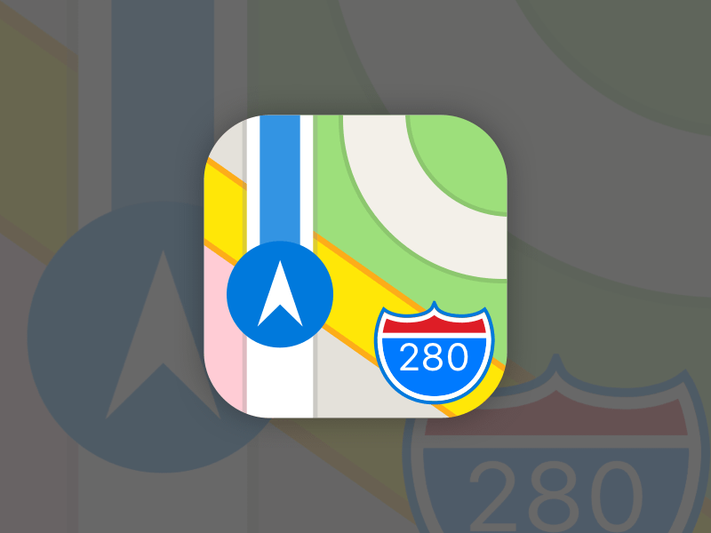 Apple Maps App Logo - iOS 11 Maps Icon Sketch freebie - Download free resource for Sketch ...