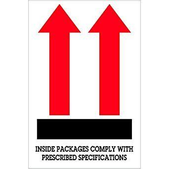 Red Box White Arrow Logo - Amazon.com: BOX USA BDL1480 Tape Logic Labels,