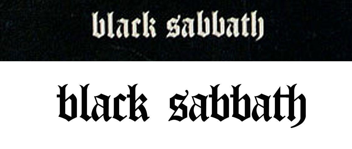 Black Sabbath Logo - What's That Font?. dedicated to great logos and lettering through
