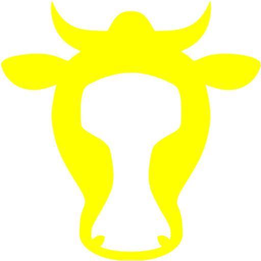 Yellow Cow Logo - Yellow cow icon - Free yellow animal icons