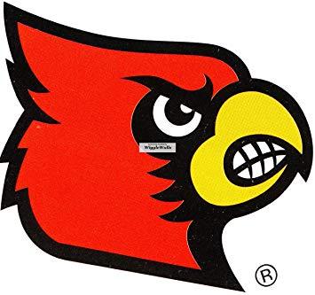 Louisville Cardinal Bird Logo - Amazon.com: 2 Inch Cardinal Bird University of Louisville Cardinals ...
