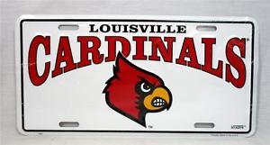 University of Louisville Cardinals Logo - University of Louisville Cardinals Logo Car Truck Tag License Plate ...